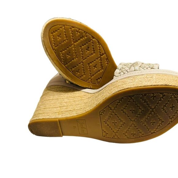 ZODIAC Women's, Sabeen Sandal Platform Off White Cork Wedges Strap Size 8.5 NWT - Picture 6 of 9